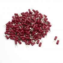 200 Pcs Red Pre Insulated Fork Terminals SV2-4S for AWG 16-14 Wire #8 Stud