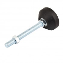 M16 x 150mm Male Thread Metal Clamping Knob Grip Black Silver Tone