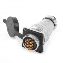 Y28-10 Waterproof 10 Pin Aviation Connector Adapter Plug AC 400V 16A