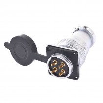 Y28-4 Waterproof 4 Pin Aviation Connector Adapter Plug AC 400V 25A