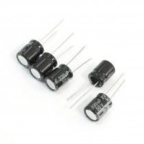 5PCS 220uF 50V Motherboard Electrolytic Capacitors 10mm x 13mm