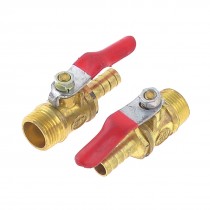 2 Pcs 5/16" to 5/8" M/M Double Derections Compressor Gas Ball Valve