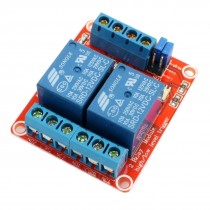 DIY MCU 2-Channel Optocoupler Shielded High Low Level Trigger Relay Module 12VDC