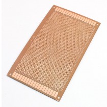 90mmx150mm Single Side Copper Coated Brown Printed Circuit Board Stripboard