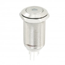 12mm Mounted Thread SPST Self-Locking Pushbutton Switch 3V Blue Light