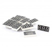 10 Pcs Red LED 12 Pin DIP 3Bit 3-Digit Common Cathode Digital Tube 0.56"