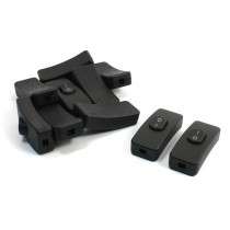 10Pcs Bed Lamp ON/OFF Black Rocker Switch AC250V/10(6)A AC125V/10A