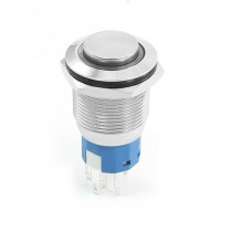 5Pin Terminal Red Pilot Lamp 12V SPDT Latching Button Switch 5A 250VAC