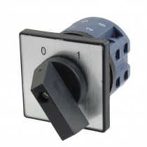 Rotary Selector 3 Positions Square Changeover Switch 380V 20A