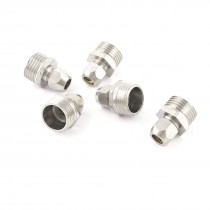 1 2" PT Male Threaded Hose Quick Joint Coupler Connector Silver Tone 5 Pcs