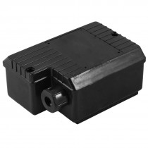 Black Plastic Rectangle Motor Junction Box 12cm x 8.2cm