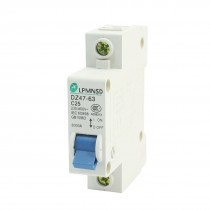 6000A Breaking Capacity Single Pole Miniature Circuit Breaker 230-400VAC 25A