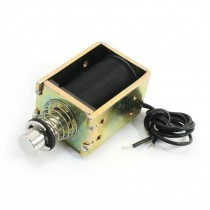 DC 24V 5W Linear Motion 3mm-7mm 0.1-0.4Kg Force Solenoid Electromagnet