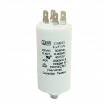 CBB60 AC 450V 6uF Non Polar Air Conditioner Motor Run Capacitor
