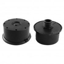 2 Pcs 1/2" NPT Inlet Filter Silencer Black for Air compressor