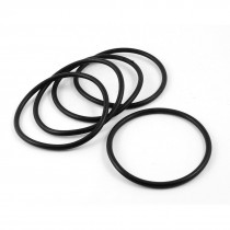 5 Pcs 90mm x 80mm x 5mm Rubber Oil Sealing O Rings for Mechanical
