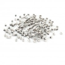 100 Pcs Tubular Design Fuse Holder 6mmx30mm Glass Tube Tubing Fuse