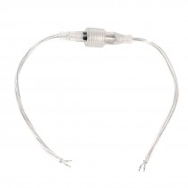 LED Strips Lighting Waterproof Power Connector Cable 40cm DC 5.5mm x 2.1mm Clear