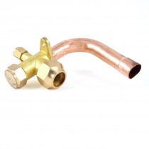 100mm Long5/8"PT Inlet 3 Way Bend Flare Tube Split Valve for Air Conditioner