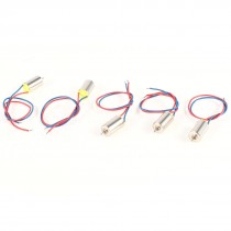 5 Pcs 6mm x 10mm Cylinder Electric Mini Vibration Motor 3000RPM DC 3V