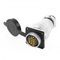 Y28-16 Waterproof 16 Pin Aviation Connector Adapter Plug AC 400V 12A