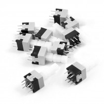 10pcs 8.5 x 8.5mm Self Lock Tactile Push Button Switch Latching 6 Pin DIP