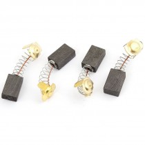4 Pcs 23/32" x 25/64" x 7/25" Spring Loaded Electric Motor Carbon Brushes