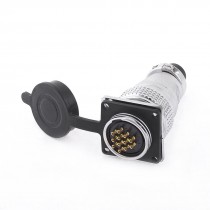 Y28-12 Waterproof 12 Pin Aviation Connector Adapter Plug 400V 12A