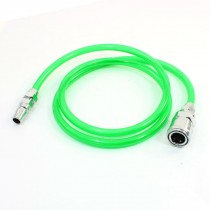 1 2" Quick Connector 1M 3 3ft PU Tube 8x5mm Clear Green for Air Compressor