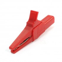 1000V 32A Red Plastic Covered Metal Alligator Clip for Multimeter