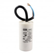 3.44cm x 6.9cm Body 10uF 50/60Hz 450VAC CBB60 Motor Capacitor