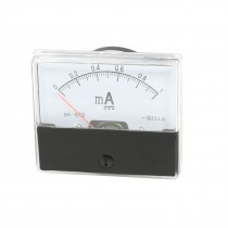 DH-670 DC 0-1mA Clear Analog Panel Meter Ammeter Gauge