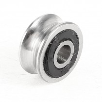 SG10 4 x 13 x 4mm 604UU 4mm U Groove Sealed Guide Pulley Rail Ball Bearing