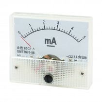 85C1-A DC 0-5mA Fine Tuning Dial Current Test Panel Meter Ammeter