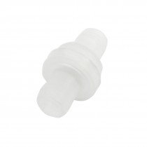 12mm Diameter Port Sealing Up Check Valve Clear White Fitting