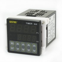 B2E-2R-24 0.01S-99H99M Twin Timer Time Delay 2 Relay Output DC/AC 12-24V