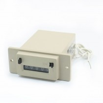 AC 220V Electrical Count 5-Digit Electronmagnetic Counter Gray LFC-5