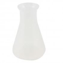 250ml Clear White Laboratory Chemical Plastic Conical Flask Bottle