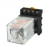 MK3P-I AC110V Coil 11 Pins 3PDT Power Relay with Plug-in Terminal Socket