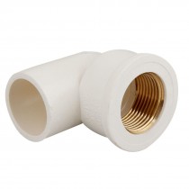 PVC-U Angled Water Pipe Fittings Quick Connector 3/4" PT Female Thread