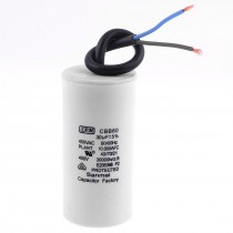 AC 450V 30uF Cylindrical Non Polar Washing Machine Motor Run Capacitor