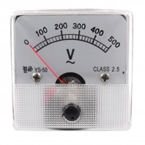 Class 2.5 Accuracy AC 500V Voltage Volt Panel Mounted Meter
