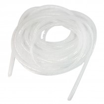 Electrical Wire Cable Protection 16mm Dia Tube Spiral Wrap Hose 6.5M White