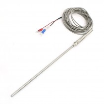 4Meter K Type 0-400C Fork Terminal Thermocouple Sensor 5mm Dia Probe