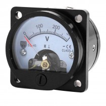 DC 0-300V Direct Current Voltage Panel Meter Voltmeter Black