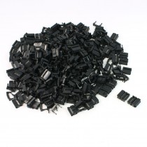 FC-10P 2.54mm Pitch Position Flat Cable IDC Socket Connector Black 200 Pcs
