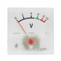 DC 0-10V Square Shape Panel Analog Voltmeter Meter Gauge