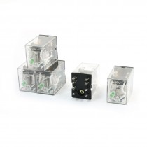 5pcs HH52P DC 24V Coil DPDT 2NO 2NC 8 Pin General Purpose Power Relay