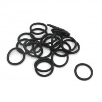 20Pcs 9mm Outer Dia 1mm Cross Section Rubber Sealing O Rings Black