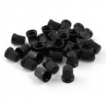 30 Pcs Black 13mm Dia Top Rotary Knobs for 6mm Dia Shaft Potentiometer